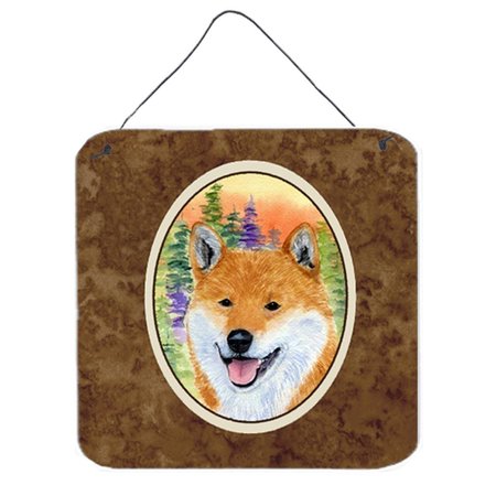 CAROLINES TREASURES Shiba Inu Aluminium Metal Wall Or Door Hanging Prints - 6 x 6 In. SS8234DS66